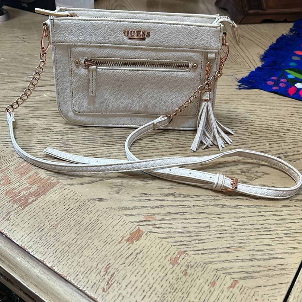 Guess White Crossbody Bag